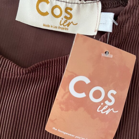 NWT COS Sz L (fits s/m) Ribbed Cropped Tank Bundle One Brown One Black - Picture 6 of 6